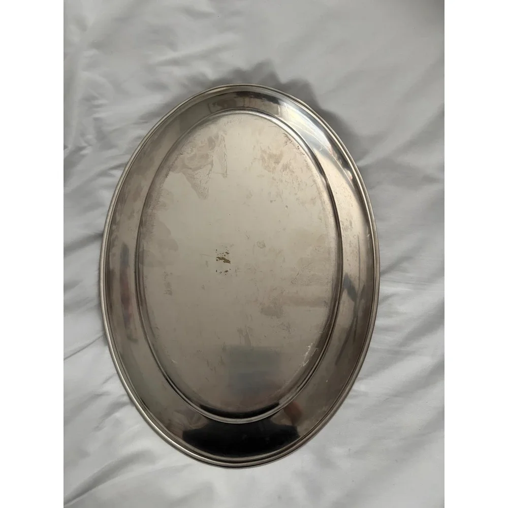 BMF Denmark 18-8 Stainless Oval Platter Danish‎ Modern 17.5